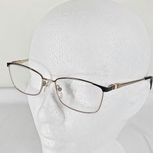 Carolina Herrera VHE114K Gold Rim Eyeglasses Glasses Cateye Frames 135/ 51□16.